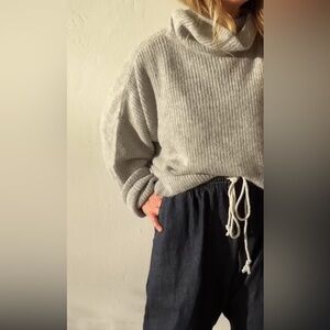 LONGWAY (Formerly Neve & Hawk) Alpaca Oversized Funnel Neck Sweater